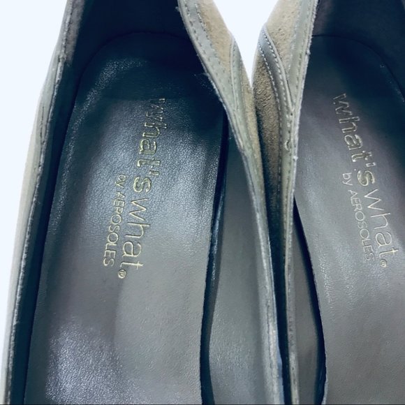 Comfortable Neutral Sz 9 Day Time Suede Taupe Round Toe Pump True to Size - Picture 8 of 8